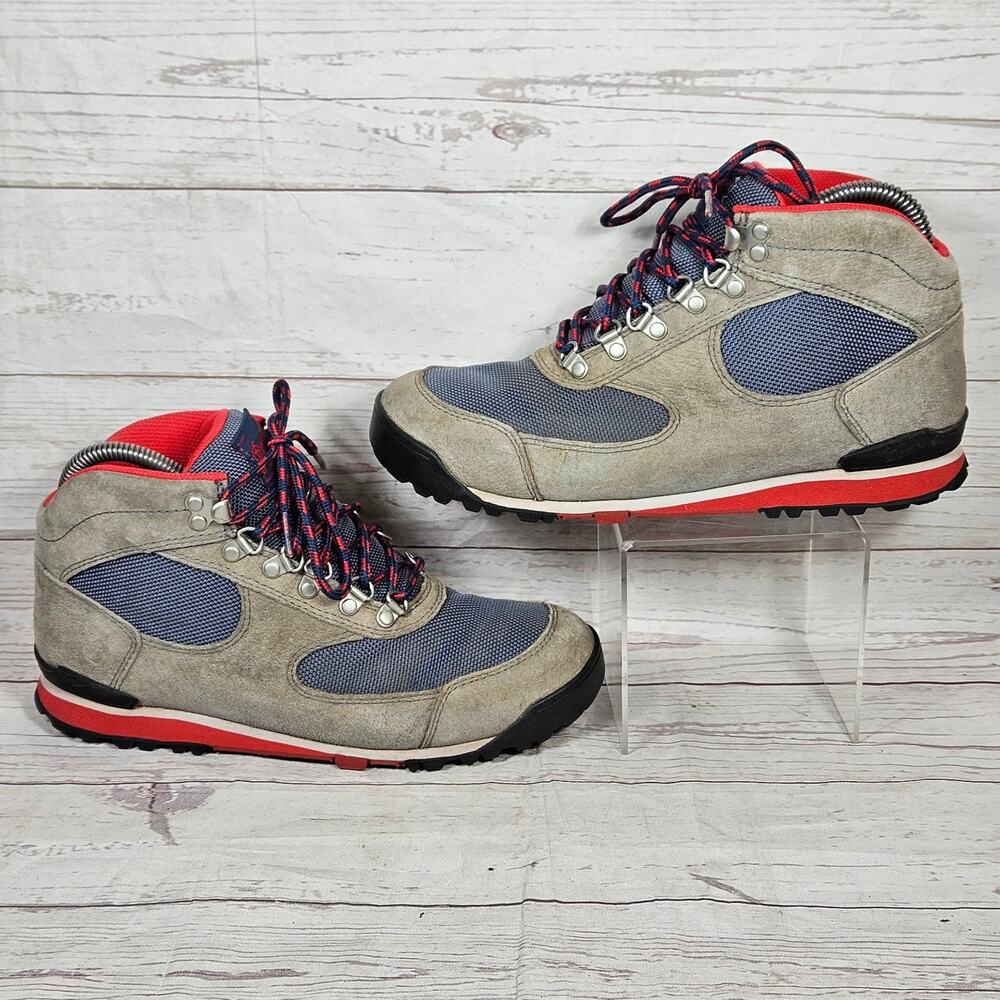 Danner Jag Hiking Boots Women's Gray Blue Red US 7.5 Suede Mesh Waterproof